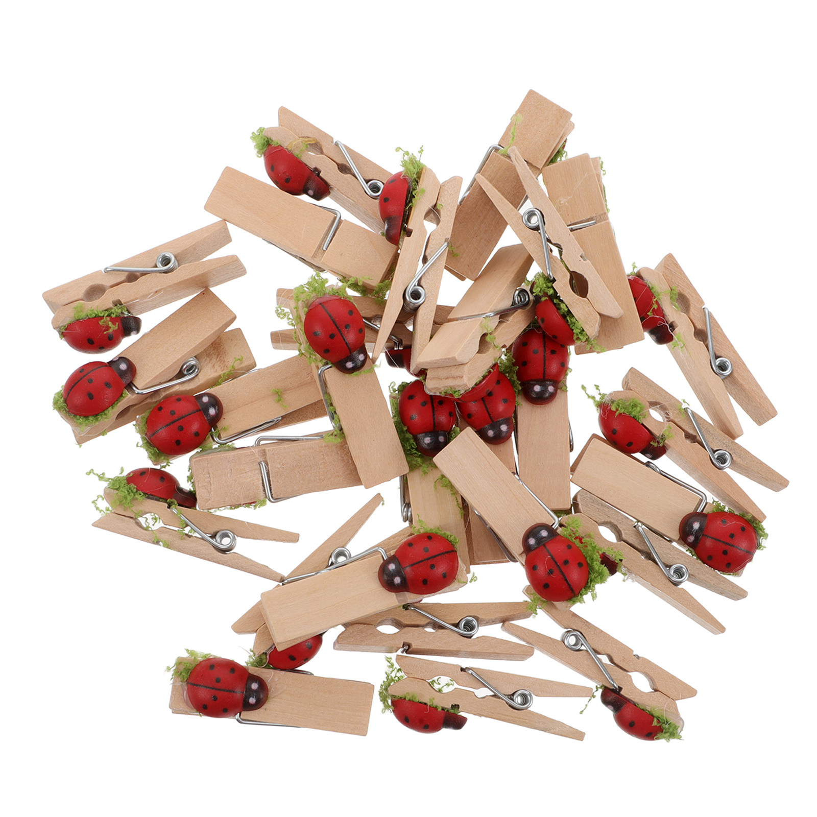 40Pcs Cartoon Wooden Clips Min - огляд і ціна Embellishments For Scrapbooking